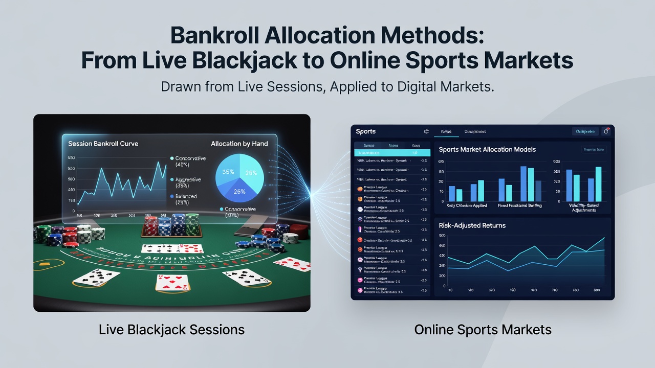 Sports betting interface on a laptop showing multiple open markets with stake allocation panels visible