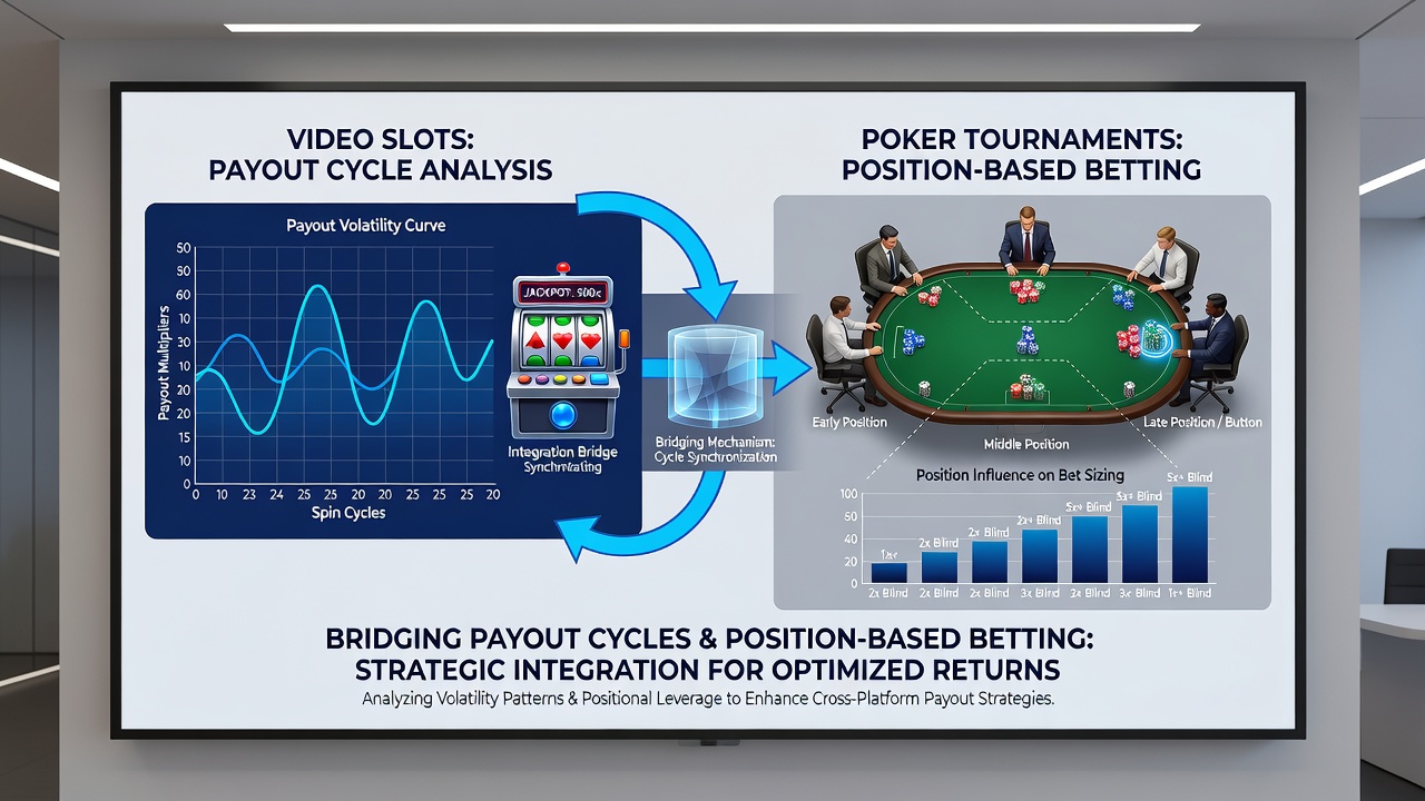 Illustration of cross-format betting adjustments linking poker positions to sports line movements