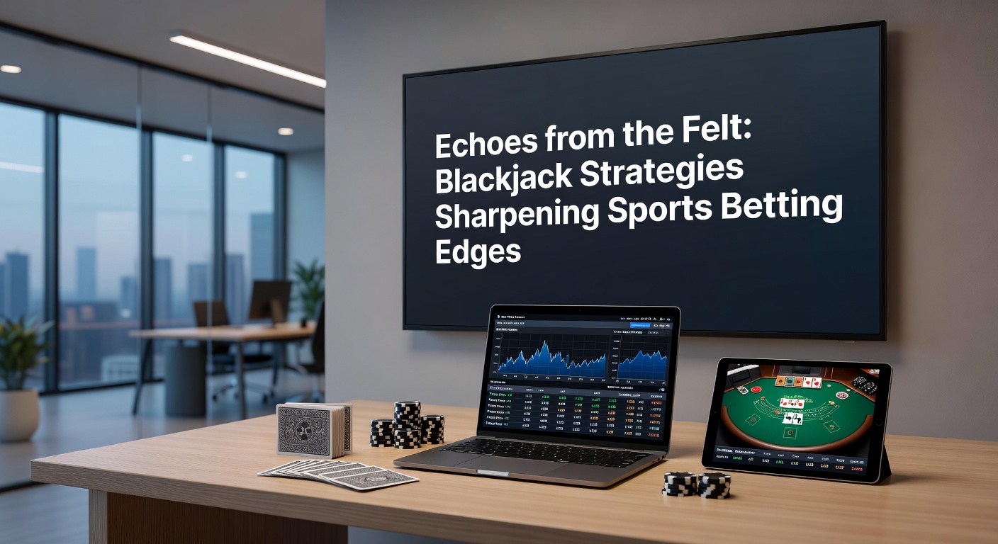 Dynamic split-view of a sports betting dashboard overlaid with blackjack strategy charts, illustrating tactical crossovers in real-time wagering