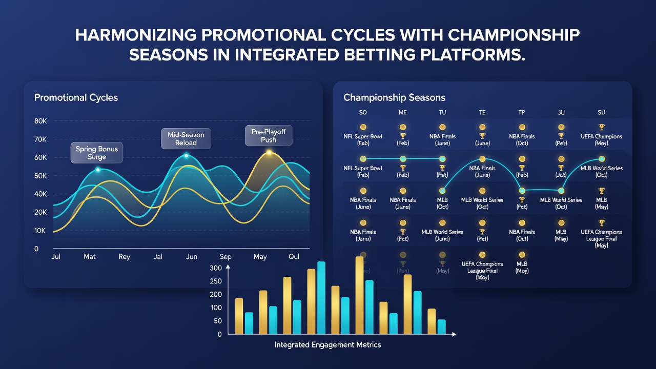 Integrated betting dashboard showing promotional timelines aligned with championship schedules