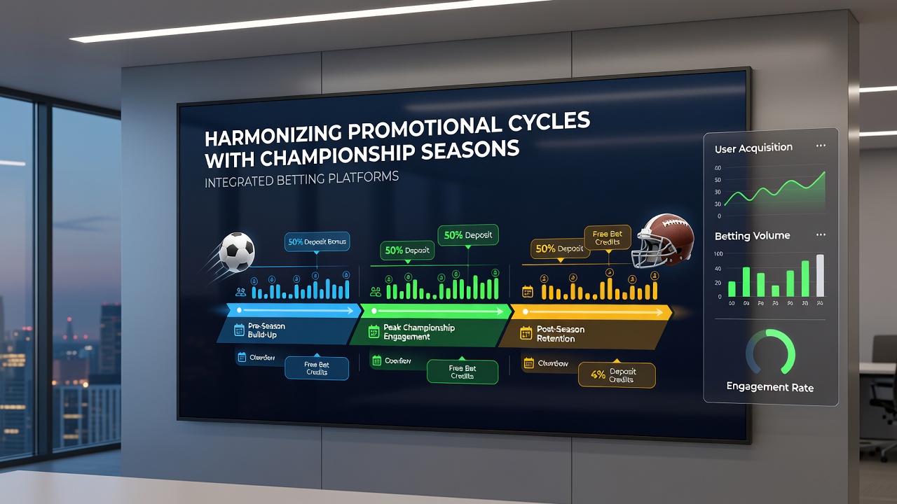 Mobile interface displaying synchronized sports and casino promotions during a championship period
