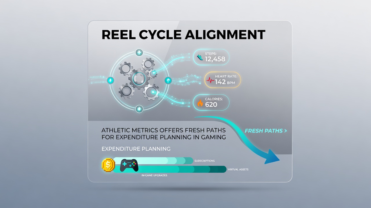 Dashboard screenshot showing reel cycle graphs overlaid with sports metric trends for expenditure forecasting