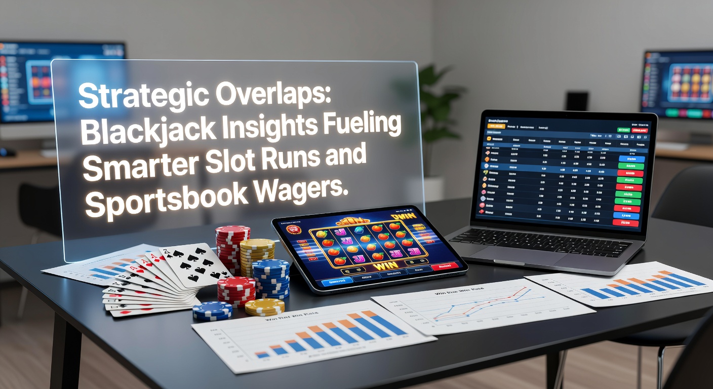 Dynamic casino scene blending blackjack tables, vibrant slot machines, and digital sportsbook screens displaying live odds