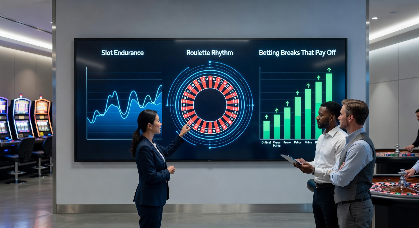 Slot machine reels spinning with jackpot lights flashing during an extended endurance session